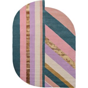 Ted Baker - Jardin Pink 160902 Vloerkleed - 140x200  - Rechthoek - Laagpolig Tapijt - Modern - Goud, Groen, Roze