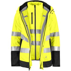 ProJob 6445 SIGNALISATIEJAS 3-IN-1 EN ISO 20471 KLASSE 3/2 646445 - Geel/Marine - 4XL