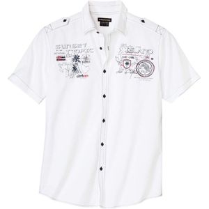 ATLAS FOR MEN - Pilotenoverhemd Sunset Tropic - Heren - Verkrijgbaar in grote maten - XXL