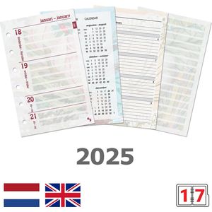 Kalpa 6238-25 Pocket Agenda Planner Inleg 1 Week per 2 Paginas NL EN 2025