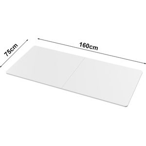 Tafelblad Kirkkonummi spaanplaat rechthoek 160x75x1,5 cm wit pro.tec