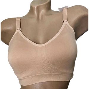 Comfort bra - Beha met achterkant sluiting - R0154 van Polyamide L/XL beige