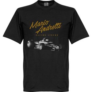 Mario Andretti T-Shirt - Zwart - M