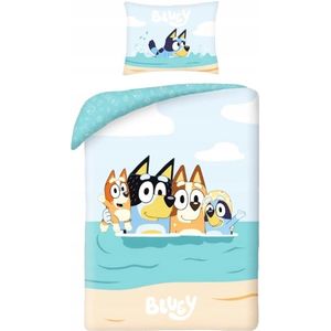 Bluey - Katoenen Dekbedovertrek - 140x200 cm - Met Kussensloop 70x90 cm