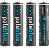 Pale Blue Earth - AAA USB-C oplaadbare batterijen (4x) - Lithium - lichter, sneller opladen, hoger vermogen, duurzaam - 1% for the planet