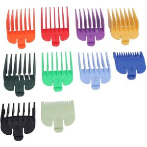 Clipper Guard Combs Hair Clipper Protectors Hair Trimmer Guards Trimmer Guard Combs 10 Sizes Hair Clipper Combs Guides Professional Colorful Number Coded