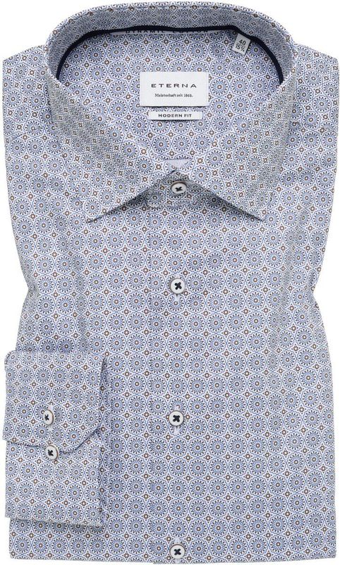 Eterna - Overhemd - Mandel - MODERN FIT - Lange Mouwen - NON IRON