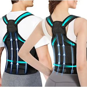 Houding Correctie - Postuur Corrector - Rugbraces - Verstelbare Rugband - Tegen Rugklachten - LOUZIR