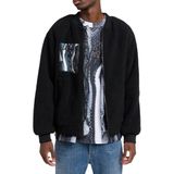 Carlo Colucci Heren Jas Zwart C8602/201 Teddy Bomber