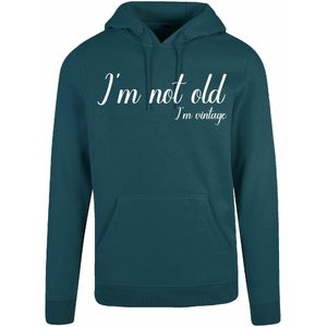 7311 - Hoodie - I'm not old-Bottle Green-XS