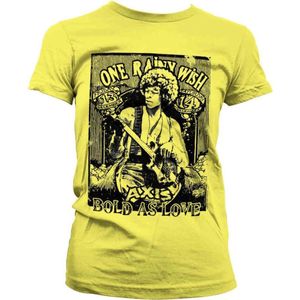 Jimi Hendrix Dames Tshirt -M- Bold As Love Geel