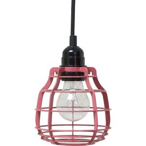 HKliving Lab Lamp - Industriële Hanglamp - Met Pendel - Marsala Rood