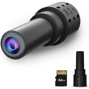 Gloovon® - Spy Camera - Verborgen camera met app - 1080P&1MP - WIFI - Bewegingssensor & Nachtzicht - Beveiligingscamera - Spionage - Hidden - Incl. 64 GB microSD-kaart
