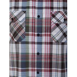 Storvik Egersund 5.2 bordeaux geblokt LM overhemd - maat M