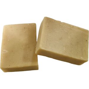 100 % Marokkaanse Hammam Zeep - 2 repen - Beige - Hammam Zeep - Olive Soap - 250 gram - Aanmaakblokjes