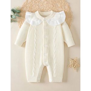 Tiny Toes Geboortepakje- baby boxpakje- Zacht geel met witte kraag- 1-2 maanden