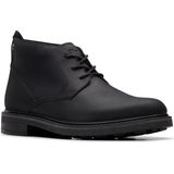 Clarks - Newford Mid Chukka - Leren Schoen - Zwart