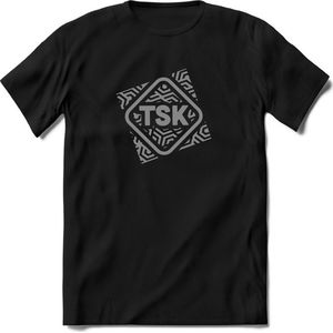 TSK Studio Shirt |ZIlver | T-Shirt Heren / Dames | Original & vintage | Sport Shirt Cadeau | Maat XXL