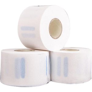 Professionele Rekbare Kapper Nek Strips - Wit - 5 Rollen - Kappers Gereedschap - Flexibel en Zacht - Haar Knippen