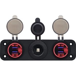 Kalb | 12VDC QI onderbouw en inbouw oplader grijs laadafstand 3-18 mm Smart Wireless met voeding 30 Watt 12 Volt