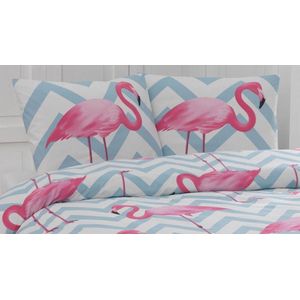 Day Dream Flamzig - Dekbedovertrek - Lits-jumeaux - 240x200/220 cm + 2 kussenslopen 60x70 cm - Blauw