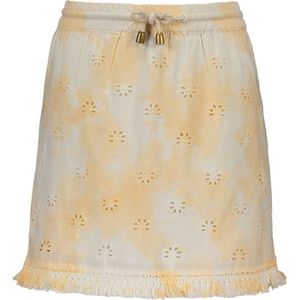 Like Flo Meisjes rokjes Like Flo Flo girls bleach broidery palm skirt zalm 116