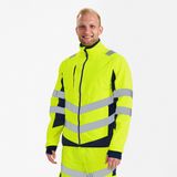 Engel - Safety 1158-237 - Softshell Jack - Hi-vis Yellow / Blue Ink
