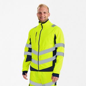 Engel - Safety 1158-237 - Softshell Jack - Hi-vis Yellow / Blue Ink