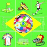 40x Voetbal landen thema servetten 33 x 33 cm - Papieren wegwerp servetjes - Voetbal versieringen/decoraties
