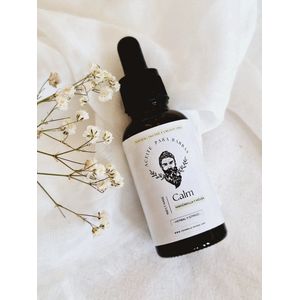 Biologische veganistische Baardolie - CALM - houtnoten - huid - baard - haar - melissa - citrus 30ml