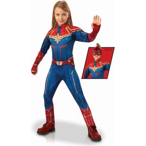 RUBIES FRANCE - Luxe Captain Marvel kostuum voor meisjes - 140/152 (11-12 jaar) - Kinderkostuums