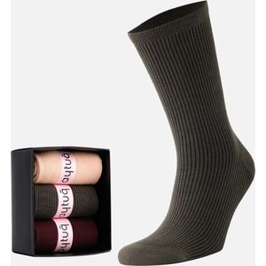 Geribde Modal sokken - 3 paar