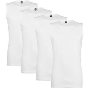 Alan Red heren 4P V-hals tanktops minto wit