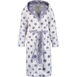 Sanetta Badjas kort  lila / wit