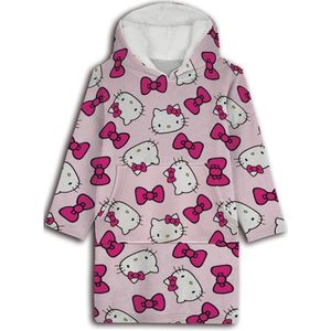 Hello Kitty - Fleece Deken - Pink - Poncho - Volwassen - 85 x 94 cm - 100% Polyester