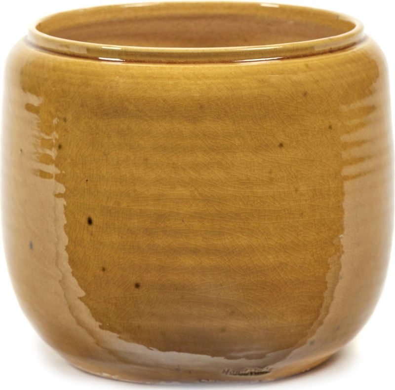 Serax - Glazed Shades By Costa - Bloempot - Geel - Terracotta - Ø18.5