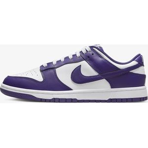 Nike Dunk Low Retro ""Court Purple"" - Sneakers - Mannen - Maat 46 - Wit/Paars