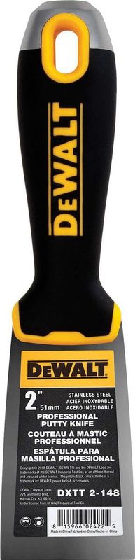 DEWALT - DXTT-2-148 - Plamuurmes - Roestvrij staal - Soft Grip Handvat