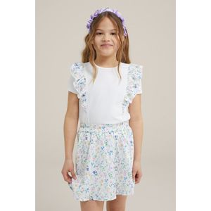 WE Fashion Meisjes T-shirt met ruches