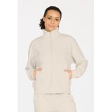 ATHLECIA Womens Jillnana Half Zip Trui (Dames |wit/beige)