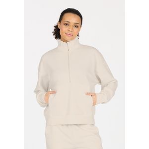 ATHLECIA Womens Jillnana Half Zip Trui (Dames |wit/beige)