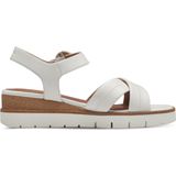 Tamaris Core Dames Sandalen - WHITE LEATHER - Maat 37