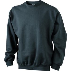 James and Nicholson Unisex Round Heavy Sweatshirt (Grafiet)