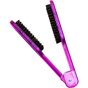 Guardian Beauty Haarborstel - Paarse - Dubbelzijdige Borstel en Clip - Voor Glad, Klitvrij Haar