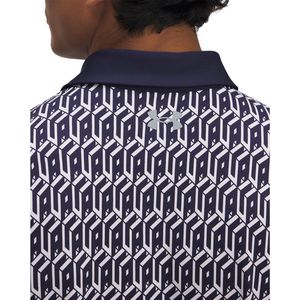 Under Armour - Playoff 3.0 Printed - Heren Golfpolo - Wit - Polyester/Elastaan
