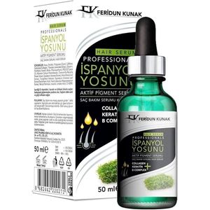 Dr. Feridun Kunak - Haar Keratine Serum met Spaans Mos, Collageen en Vitamine B Complex / Natuurlijke ingrediënten/ Hersteld en Versterkt / 50 ml