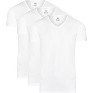 Mario Russo T-shirts - T-shirts Heren - Onder Shirts - Katoen - 3-pack - Ronde Hals - 3XL - Wit
