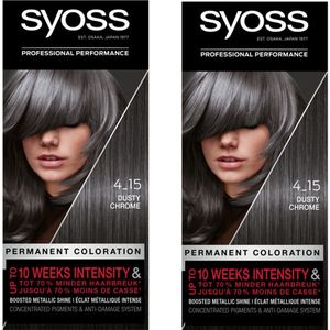 SYOSS - Color Baseline 4-15 - Haarverf - 2 Stuks