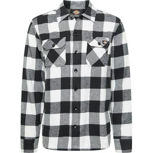 Dickies New Sacramento Lange Mouwen Overhemd Wit,Zwart XL Man
