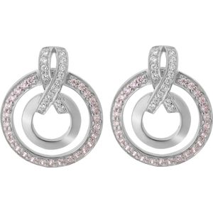 Orphelia Silver 925 Zo-7095 Earring Double Circle X Zirc